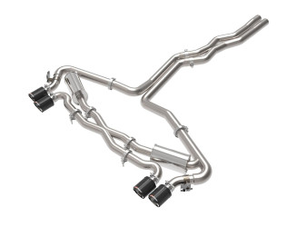 Audi RS6 Avant 2021-22 V8-4.0TT MACH Force-Xp 3" to 2.5" 304 Stainless Steel Cat-Back Exhaust w/ Carbon Fibre Tip