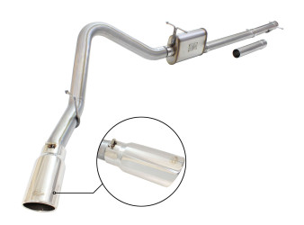 Ford Trucks 1999-2004 V8-5.4L /V10-6.8L MACH Force-Xp 3" to 3.5" 409 Stainless Steel Cat-Back Exhaust System
