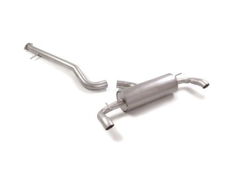 Stainless steel Cat-Back left/right each w/ round 70mm tips to suit Toyota Yaris GR-Four 1.6 Stainless steel Cat-Back left/right each w/ round 70mm tips to suit Toyota Yaris GR-Four 1.6