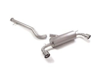 Stainless steel Cat-Back left/right each w/ round 102mm Sport Line tips to suit Toyota Yaris GR-Four 1.6 Stainless steel Cat-Back left/right each w/ round 102mm Sport Line tips to suit Toyota Yaris GR-Four 1.6