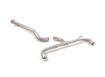 Stainless steel Cat-Back left/right each w/ round 70mm tips (racing) to suit Toyota Yaris GR-Four 1.6 Stainless steel Cat-Back left/right each w/ round 70mm tips (racing) to suit Toyota Yaris GR-Four 1.6