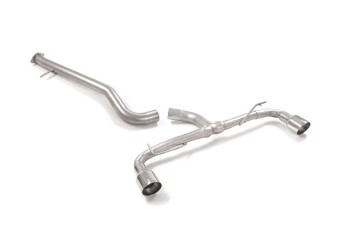 Stainless steel Cat-Back left/right each w/ round 102mm Sport Line tips (racing) to suit Toyota Yaris GR-Four 1.6 Stainless steel Cat-Back left/right each w/ round 102mm Sport Line tips (racing) to suit Toyota Yaris GR-Four 1.6