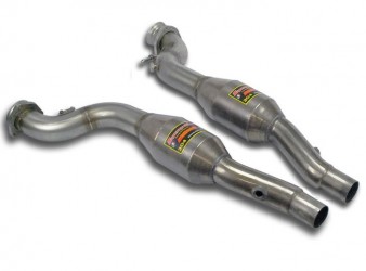 Audi A6 4G Quattro 3.0 TFSI Front pipes with Metallic cats + con Audi A6 4G Quattro 3.0 TFSI Front pipes with Metallic cats + con