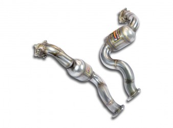 Audi S6 RS6 Typ 4G Quattro 4.0T 65mm downpipes w/ metallic cats Audi S6 RS6 Typ 4G Quattro 4.0T 65mm downpipes w/ metallic cats