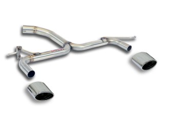 Audi Q2 split rear muffler-delete kit with oval tips Audi Q2 split rear muffler-delete kit with oval tips