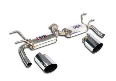 Abarth 124 rear exhaust with race 100mm tips