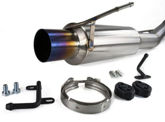 Omega 4" Titanium (Brushed) Exhaust System suitable for Toyota Supra