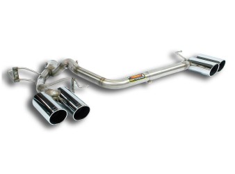 BMW F10 F11 520d Rear muffler delete quad 100mm BMW F10 F11 520d Rear muffler delete quad 100mm