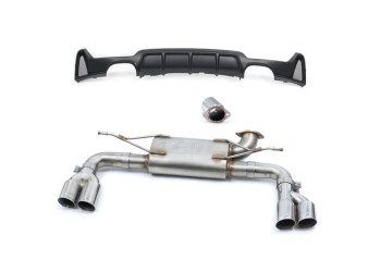 BMW 420i (F32, F33 & F36) (13-20) B48 M-Sport Quad Exit Rear Section - GPF Models ONLY - ** Includes Rear Panel **