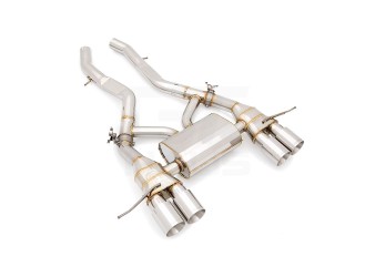 BMW M3 M4 G80 G82 G83 GT : OE-C (Original Equipment Control) Stainless With Mid Cannister and 4x102mm (Round Split) Tips BMW M3 M4 G80 G82 G83 GT : OE-C (Original Equipment Control) Stainless With Mid Cannister and 4x102mm (Round Split) Tips