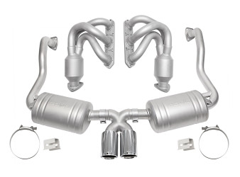 Porsche 986 Boxster (2000-2004) Street Exhaust Package - Polished Chrome Tips