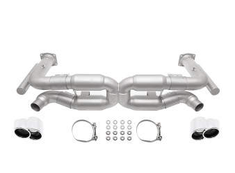 Porsche 996 Turbo Competition X-Pipe Exhaust System w/ polished