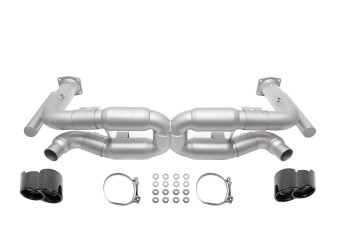 Porsche 996 Turbo Competition X-Pipe Exhaust System w/ black tip