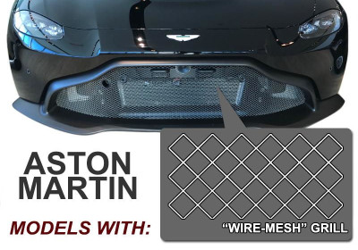 Aston Martin (Wire Mesh Grille) No-Drill Front License Plate Mou
