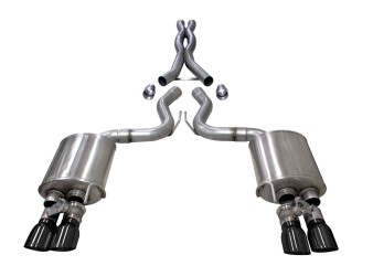 Ford Mustang GT 3" Valved Cat-Back Exhaust w/ Quad 4" Tips Xtreme Ford Mustang GT 3" Valved Cat-Back Exhaust w/ Quad 4" Tips Xtreme