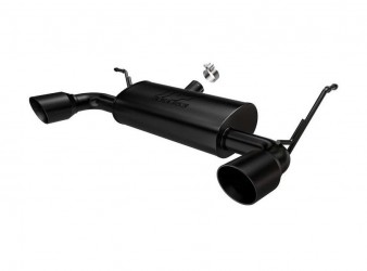 07-17 Jeep Wrangler JK 3.8/3.6L Dual Split Rear Exit Black Axle-Back Exhaust 07-17 Jeep Wrangler JK 3.8/3.6L Dual Split Rear Exit Black Axle-Back Exhaust